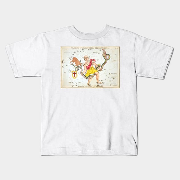 Taurus Poniatowski, Serpentarius, Scutum Sobieski and Serpens Kids T-Shirt by MiRaFoto